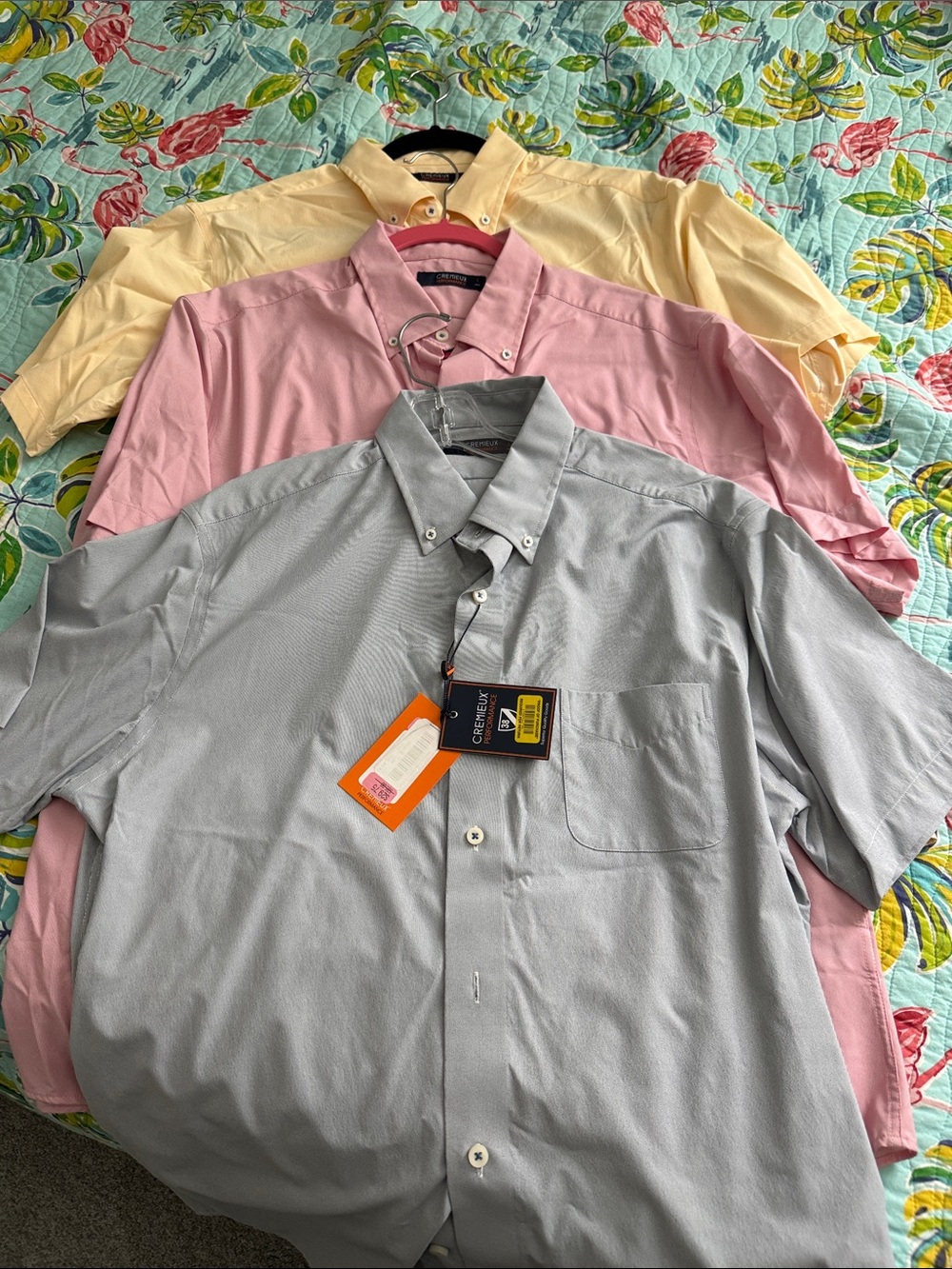 Men's Short Sleeve Button-Down Shirt - 3